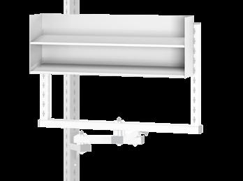 avero Accessories for system frames Rack set with bott boxes Equipped with pick bins of the bott box series Height-adjustable in 40 grid For suspending in the avero system and swivel arm profile ESD