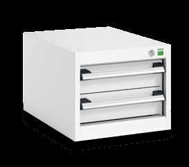 extra, depth adjustable small parts tray Colour: light grey (RAL 7035) Design Drawer Without lock 2 x 200 225 x 500 x 500 400 33 013.20 With lock / cubiokey 2 x 200 225 x 500 x 500 400 33 014.