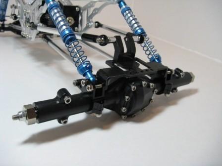 Once you decide you will be ready to install the axles. Use (8) M3 X 8mm SHCS to install the lower 4 link mounts.