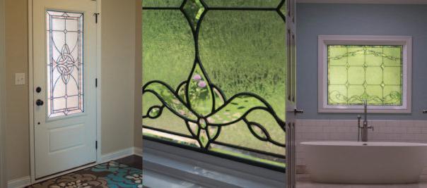 8 BHI DooRS Exterior Door Systems BHI DooRS Exterior Door Systems 9 Decorative custom glass is our specialty.
