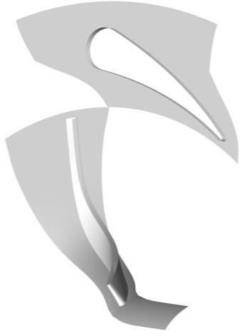 The three-dimensional geometric model of the original and optimal designs are shown in Fig 6. In addition to the variation in the meridional shape, the blade profile also shows obvious variation.