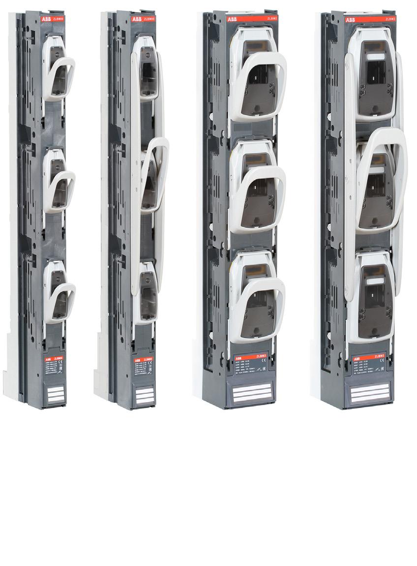 35 Equipment InLine - vertical fusegear General The InLine family consist of fuse rails, single- and triple pole manually operated fuse switch disconnectors from 160 A up to 1250 A.