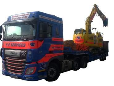 TRANSPORT SERVICE DAF Articulated Low Loaders We operate: 12 & 36 Ton Beaver Tail Lorries 44 & 65 Ton Low Loaders.