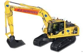 KOMATSU TRACKED EXCAVATORS All fitted with Hose Burst Check Valves, rear view cameras & Audible Overload Warning Device for lifting purposes Komatsu PC138-10 Reduced Tailswing Machine Weight Extra