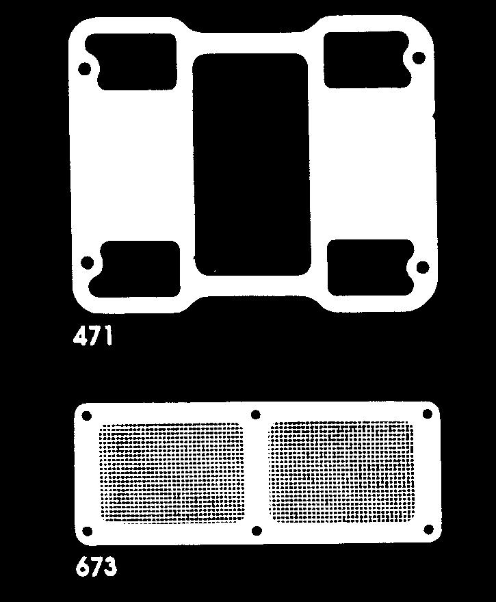 047" thick cellulose/nitrile composite gasket material Includes front cover, drive housing and block-off plate gaskets Supercharger Front Cover Gasket Set.