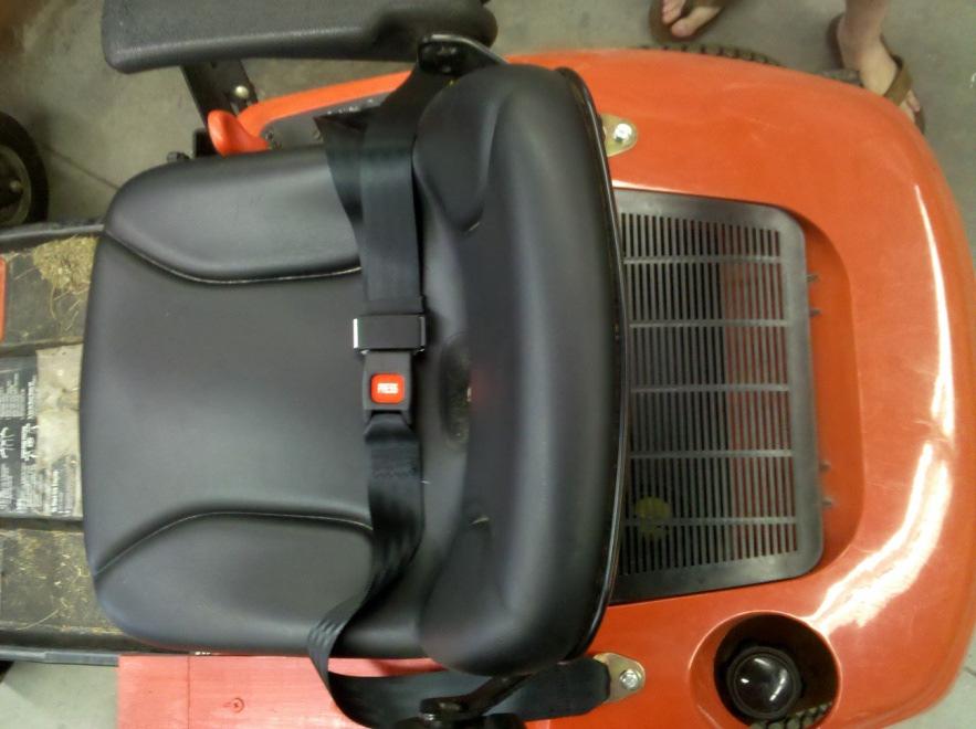 Figure 26: Lawnmower seatbelt.