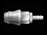 00 Female coupling part. With shut-off and hose nozzle; pipe screwed fitting or thread for piping connection. Fitting all male coupling parts of nominal width 5.0. Cat. No.