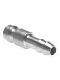 45 COUPLING TECHNOLOGY Quick-Disconnect Nipple made of High-Quality Steel, NW 7.4 shutting-off on one side Male coupling part.