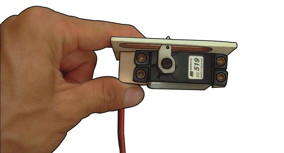 Because the size of servos differ, you may need to adjust the size of the precut