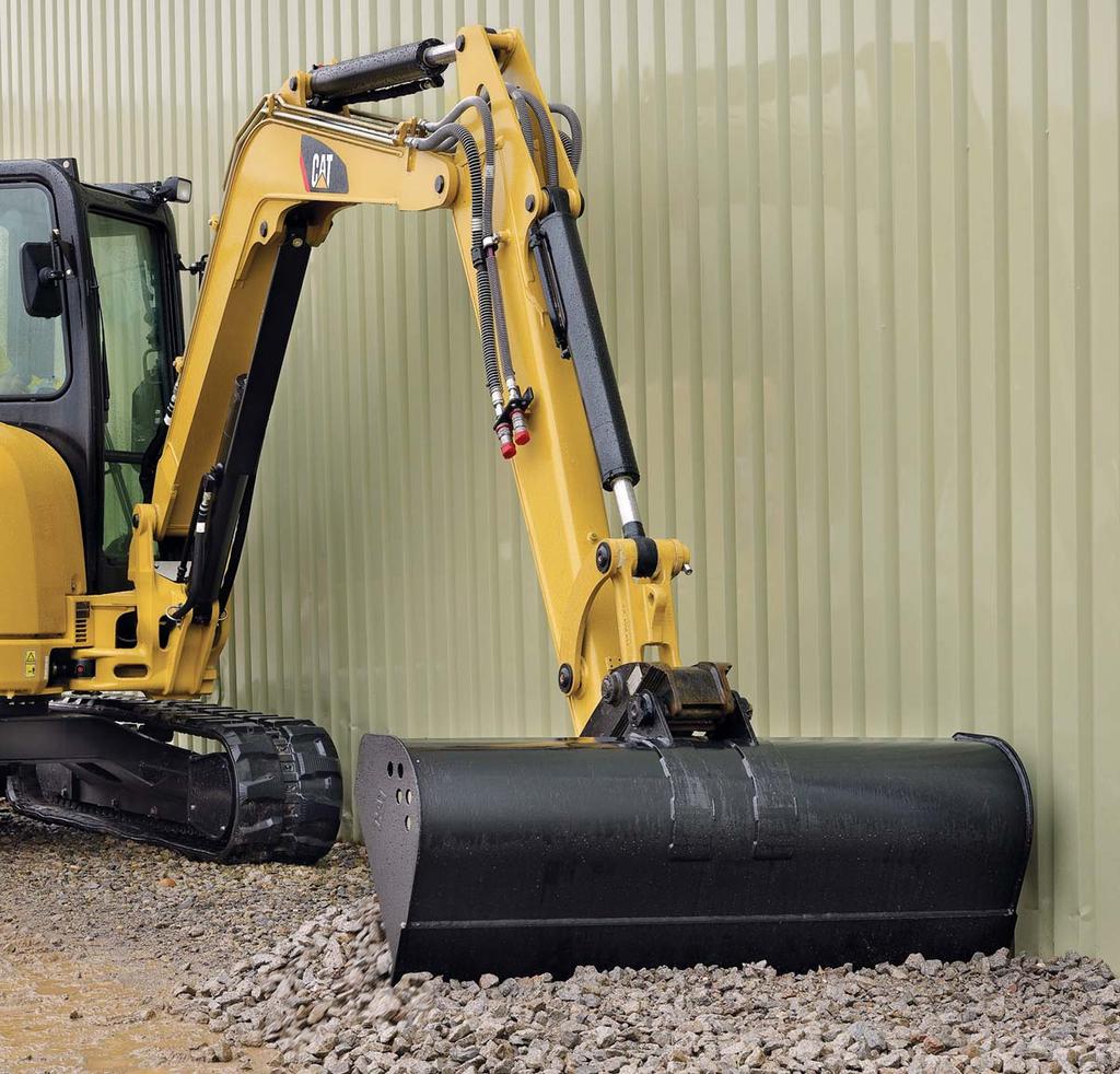 Undercarriage Stability and Durability Rubber Track The standard rubber track lets you work on multiple surfaces such as grass, pavement or stone without damaging the surface or machine.