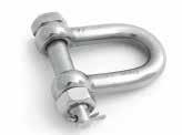 11 High Corrosion Resistance Stainless Steel Dee Shackles with Safety Pin Product Features Manufactured from Stainless Steel EN10088 1.