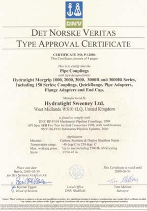 Approval SCC** British Certificate