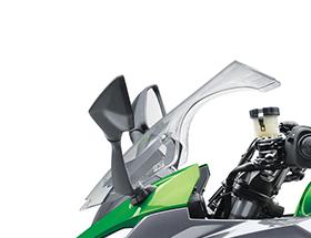 See KIBS for more details on the Ninja 1000 brakes OPTIONAL PANNIERS (ACCESSORY) Talk to your Kawasaki Dealer about ﬁtting the optional panniers