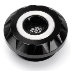 Custom oil filler cap - replacing the original - for an extra stylish touch to your Yamaha.