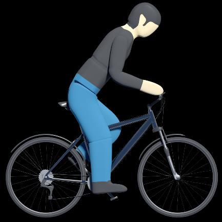 1 Conduct the tests in this protocol using the Euro NCAP Pedestrian Target (EPTa and EPTc) and Euro NCAP Bicyclist and bike Target (EBT) dressed in a black shirt and blue trousers, as shown in Figure