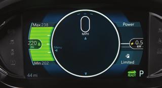 INSTRUMENT CLUSTER The instrument cluster features a digital screen that can be configured in 3 different themes.