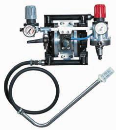 PMP 150 PUMP The PMP150 diaphragm pump is designed for applications requiring a 1 : 1 pressure ratio and can be used on some adhesive applications and harsh or high viscosity coatings.