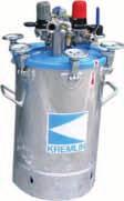 PRESSURE POTS To feed, under pressure, all airspray guns. Conforms to the european legislation regarding the use of equipment under pressure (97/23/CE).