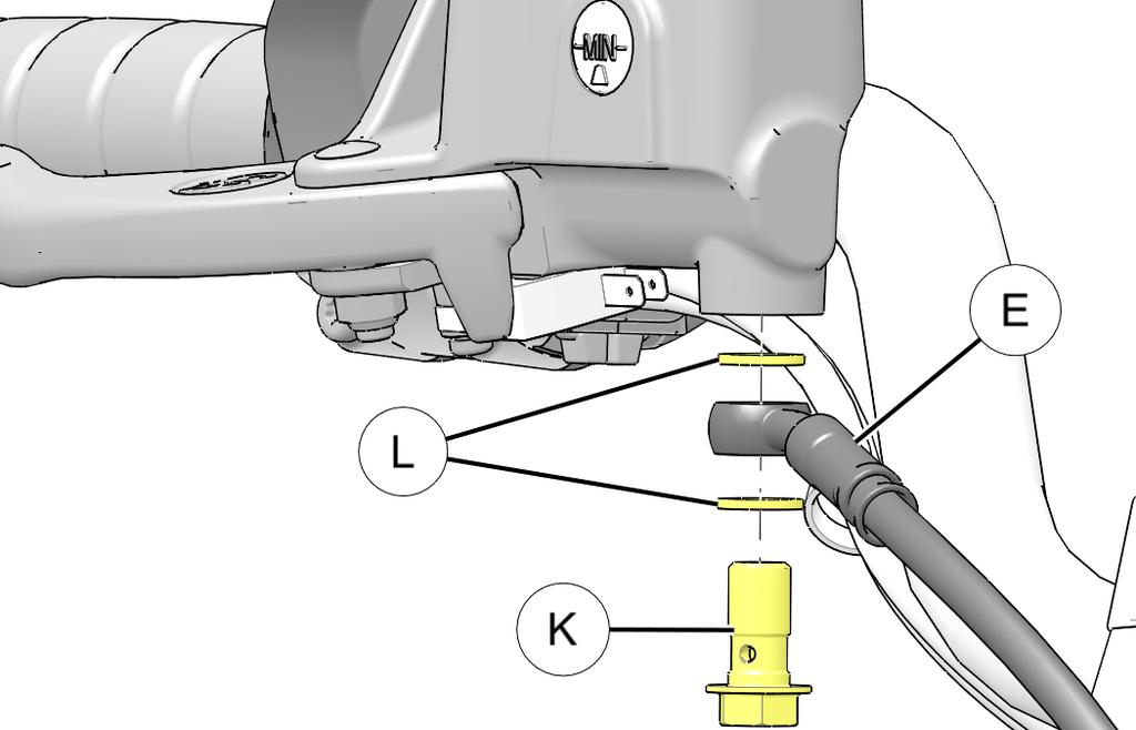 There are at least seven cable ties. IMPORTANT Ensure brake cable or electrical lines are not cut during this step. 3.