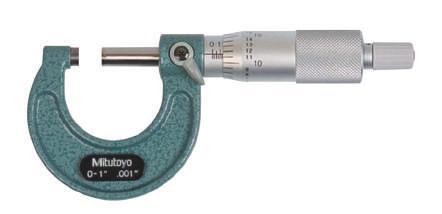 Outside Mechanical Micrometer with Ratchet stop 0-1 Outside Mechanical Micrometer