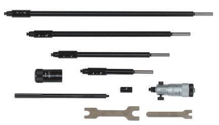 Interchangeable Micrometer 2-12 Range - 5 Rods 186-901 0000095412 range :