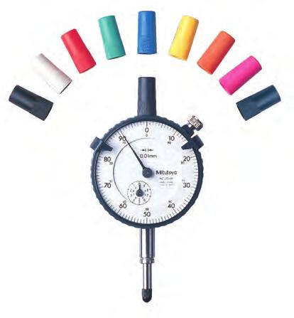 Optional ccessories for Dial Indicators Colour-coded Spindle Caps 9 colour-coded spindle caps are available for dial indicators with a range of 10 or less.