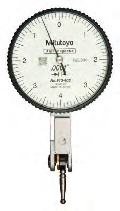 Imperial Lever Indicator - Horizontal type Series 513 Series 513 Centered, bi-directional action for automatic reversal of measuring direction. Rotatable scale for easy zero setting.