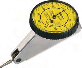 Lever Indicator - Horizontal (20 filted face) type Series 513 Centered, bi-directional action for automatic reversal of measuring direction. Rotatable scale for easy zero setting.