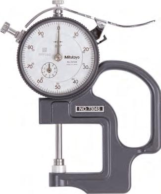 Imperial Quick Thickness Gauge Series 7 Lightweight construction, with mechanical Dial Indicator. Specifications ccuracy Refer to the list of specifications Parallelism ±0.0005" ±0.