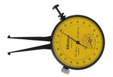 Dial Caliper Gauge for Inside Measurement Series 209 Ideal for comparative internal measurements. djusted using a micrometer or a setting ring.