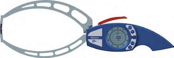 Digimatic Caliper Gauge for Outside Measurement Functions Series 209 Mode key SET key DT key ON/OFF/0-Preset Tolerance LED (green/red) Counting direction switching Max. reading Min.