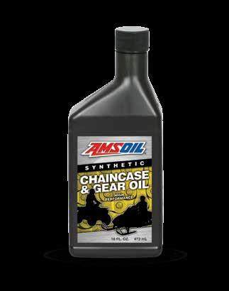 AMSOIL Synthetic Chaincase & Gear Oil Difficult access makes chaincase and gearcase service easy to overlook.