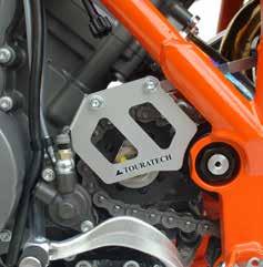 850 Heat Protection Lower Leg KTM Super Enduro The Super Enduro s manifold, located very near the rider s lower leg, causes real heat problems - loose clothing can even char and melt.