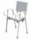 Showering & Bathing AZ04 - Shower Stool/Chair Economy Shower Chair Code: 12028 Australia Standards Approved. Manufactured 22mm Steel Tube. Zinc dipped for rust proofing. Powder coated white.