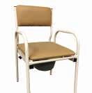Seat Height (mm) Max. User Weight (kg) 12105SJ 460 490 470 620 110 Economy Bedside Commode Chair w/ Removable Seat Code: 12085 110kg weight capacity. Australian standards approved.