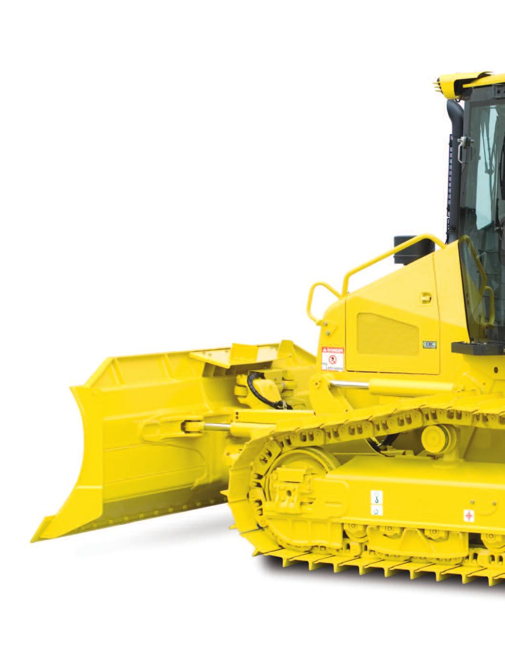 C R A W L E R D O Z E R WALK-AROUND All-around Visibility Super-slant nose design Cab-forward design Integrated ROPS/FOPS (Level 2) Increased Productivity Highest HP in its class