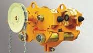 LIFTCHAIN Air Chain Hoists Main Options Types of suspensions The Liftchain Series are scheduled for many configurations, from simple hook or fixed lug, to various types of