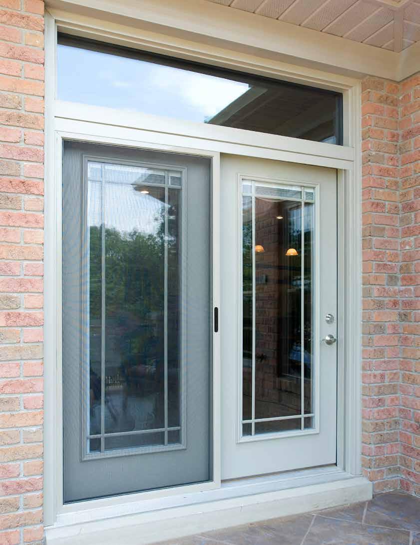 DESIGNER HINGED PATIO DOOR Designer Hinged Patio Doors are swinging patio door systems available in 2 or 3-lite units and constructed of the same solid quality Signet and Heritage Fiberglass, and