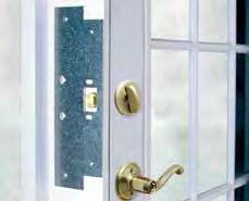 PATIO DOOR STANDARD FEATURES A keyed Schlage flair handleset with a Maximum Security thumbturn deadbolt is included.