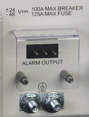 26. Test the alarm card: a. Make sure to apply power to at least one feed, and make sure that, for each powered feed, you have installed a valid fuse or circuit br