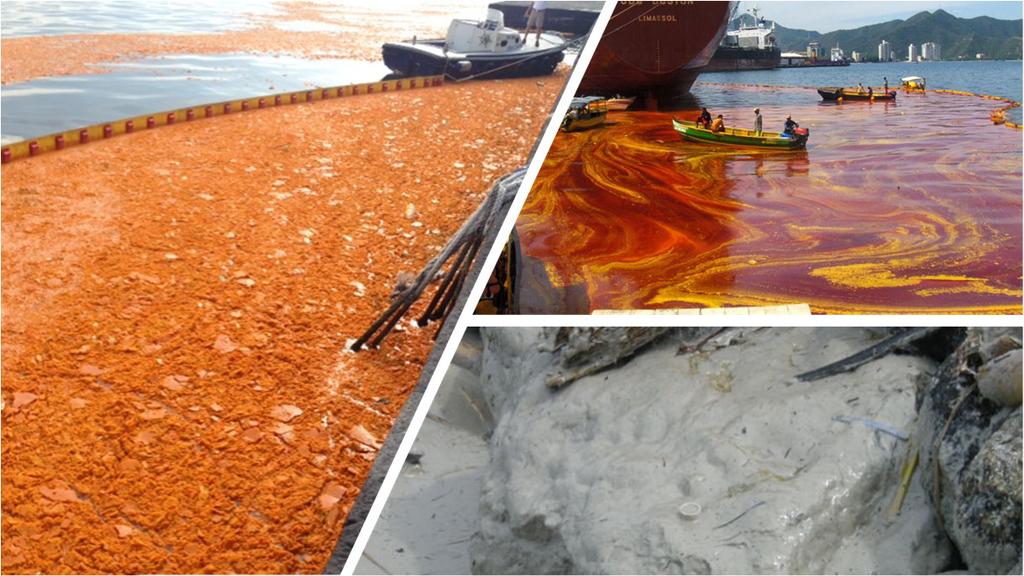 Other scenarios Palm oil coating on rocks