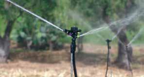 MINISPRINKLERS ON STANDS F22 - /2 M FULL CIRCLE ON STANDS Overhead plastic sprinkler Applications Irrigation and germination of vegetable and nursery crops Characteristics Plastic sprinkler /2 male