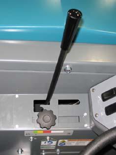 Ensure the hopper door switch is in the upper automatic position. 7.