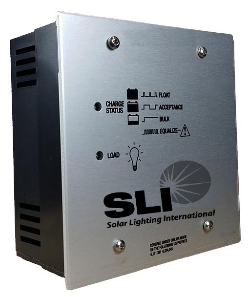 The SLI-3724 can manage a 20A at 12V (or 15A at 24V) load output for small off-grid electrification applications.