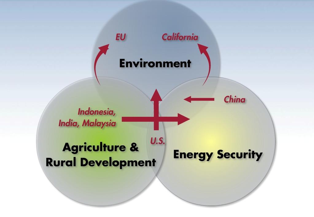 Country/Region - Shifting Biofuels Drivers/Policies.