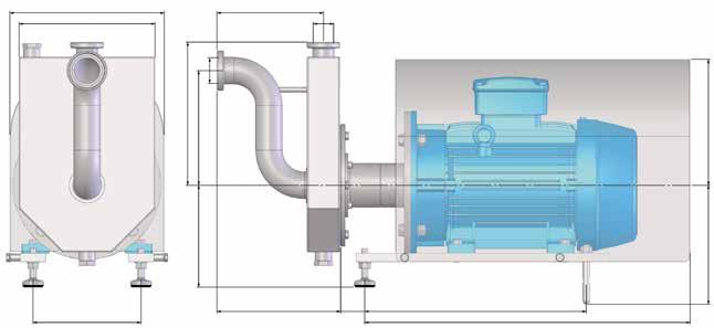 HP-Z SERIES Application The design is suitable for CIP and scavenge applications. Additionally the pump can be applied on venting of suction lines and the handling of entrained air.