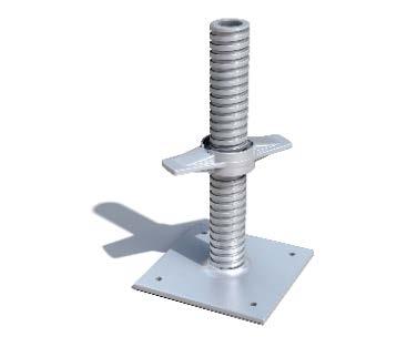 This reduces set up time and allows screwjacks/bracing to be used.
