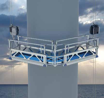 APPLICATIONS Our standout product innovations, that are able to faultlessly combine safety, mobility and user-friendliness, make our suspended platforms suitable for highly diverse temporary works at