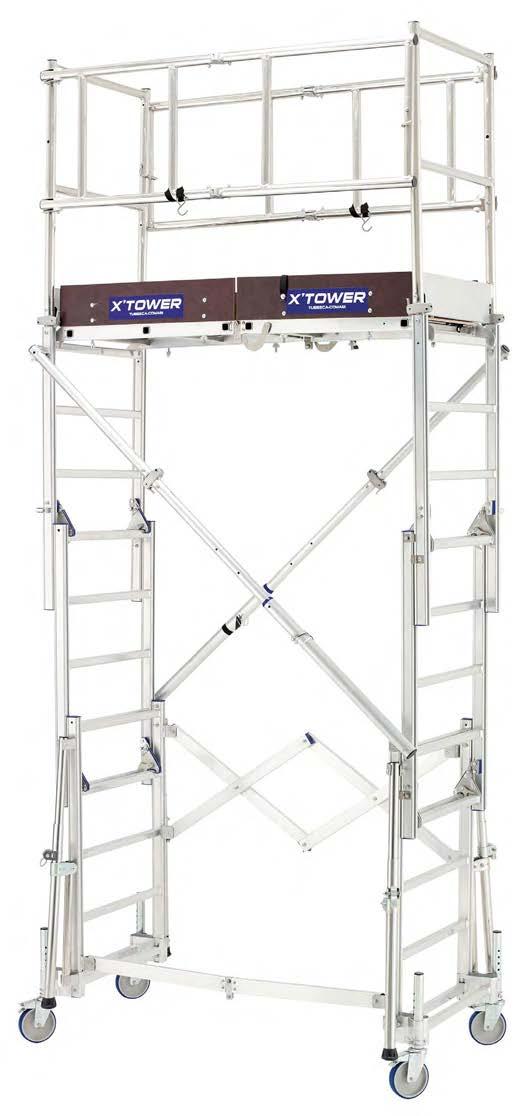 SCAFFOLD TOWERS X-Tower Platforms Can be erected in just three minutes by one person with the minimum of