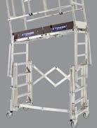 8m working) height No loose components to lose or leave behind Two components tower and folding anti-slip